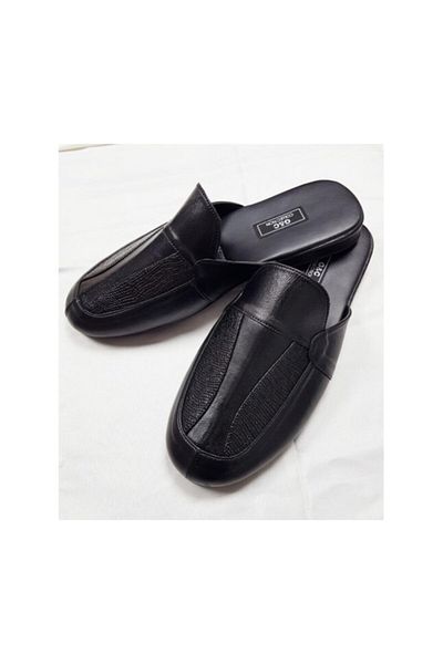GC Men's Black Slippers