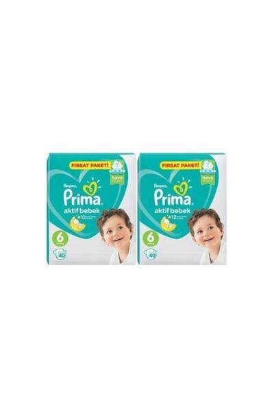 Prima Aktif Bebek 6 Numara Bebek Bezi 40 X 2 80 Adet