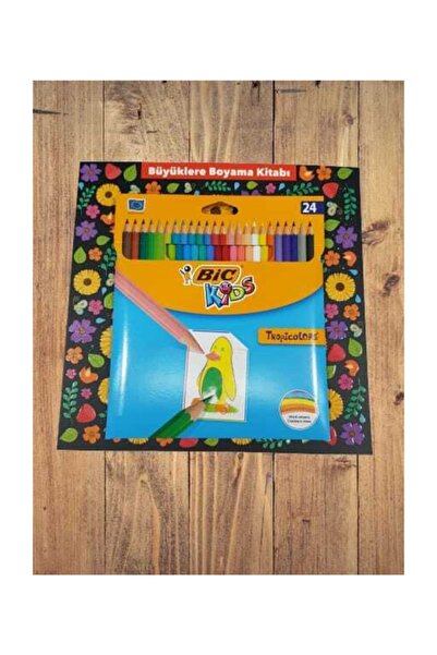 Bic Büyükler Için Mandala + 24 Kuruboya