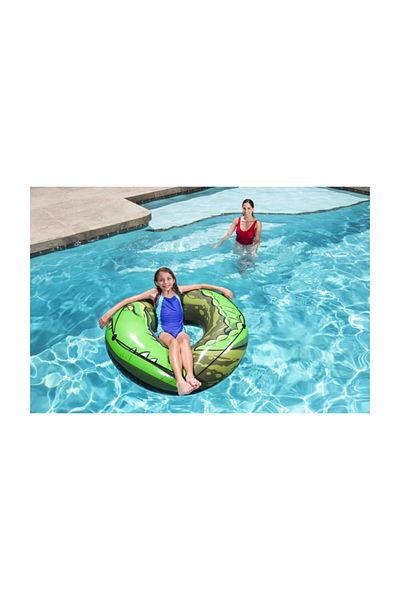 BESTWAY 36108 Crocodile Patterned String Jumbo Bagel 120 cm