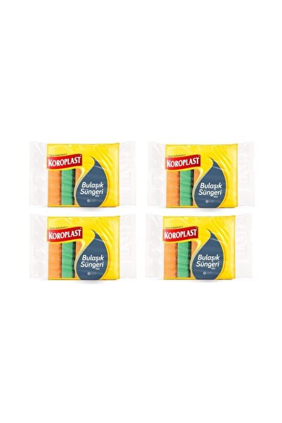 Koroplast اسفنج صحون مسطح 4 قطع × 5 عبوات