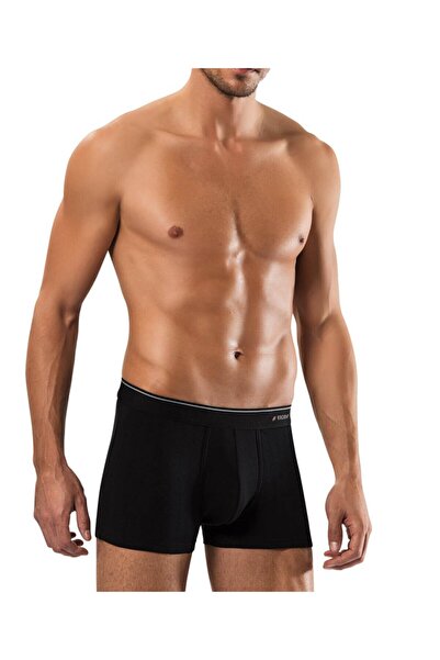 Erdem Men's Air Cotton Boxer 6 Pcs Black M-2Xl