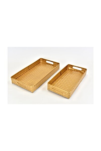 Knit 2-Piece Tray Set 39*19 - 45*25 cm
