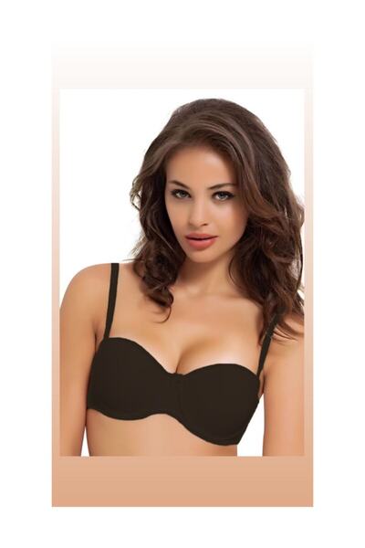 NBB حمالة صدر نسائية سوداء بدون حمالات 3520