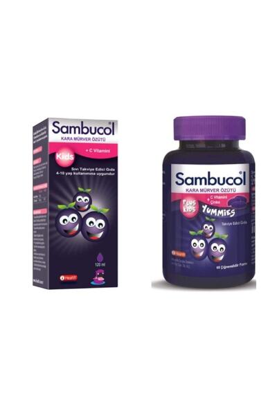 Sambucol Kids Yummies Kara Mürver Özütü
