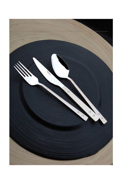 Yetkin Diamond 12 Pieces Dining Knife - Plain