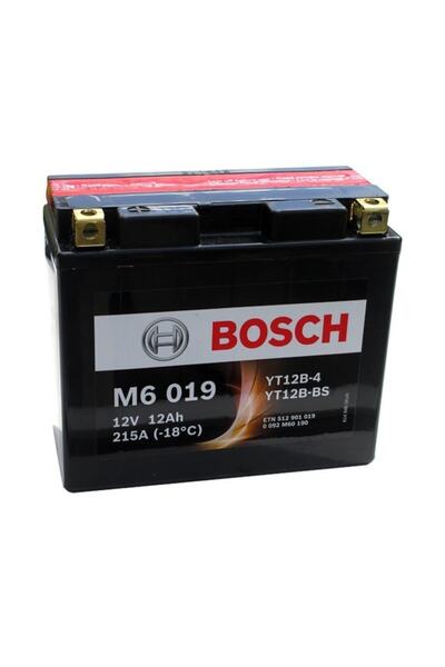 Bosch M6019 Yt12b-bs 12volt 12 Amper Motosiklet Aküsü