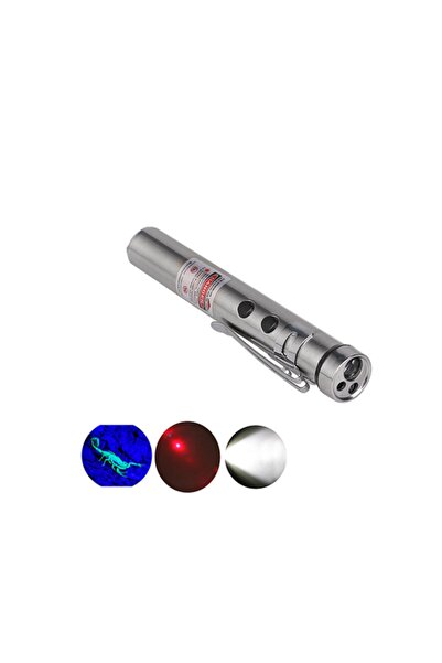 Black Watton Watton Wt-170 Cep Feneri + Ultraviyole + Lazer 3 Farklı Işık