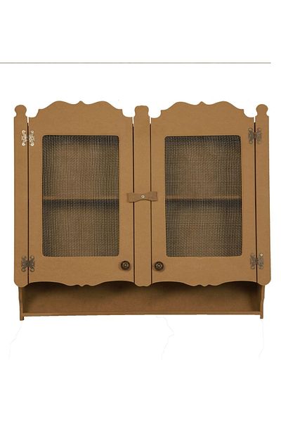 Hedef Kitchen Cabinet Two-Eye Wire Pantry Shelf Paintable Terek