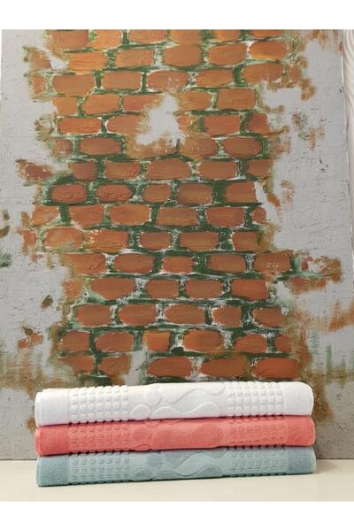 Özdilek Winter Havlu Paspas 3'lü - K.su Yeşili K.pembe Beyaz