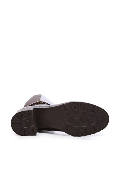 Tamer Tanca Hakiki Deri Kahverengi Kadın Çizme Çizme 94 710C BN CZM SK19/20