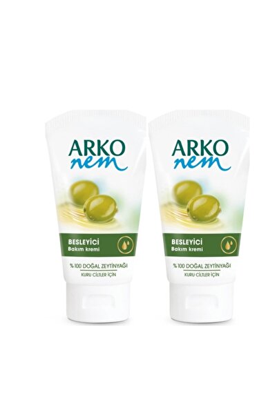 ARKO Nem Krem Zeytinyağlı Besleyici Bakım 75 Ml 2 Adet