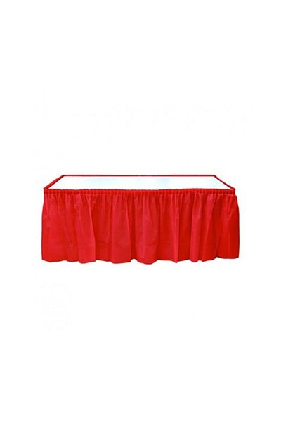 DENİZ Κόκκινη Πλαστική Επιτραπέζια Φούστα 75cm x 4,22cm