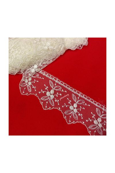 Gelincimherşey Cream Color Lace Tulle Guipure For Home Textile, Dowry,