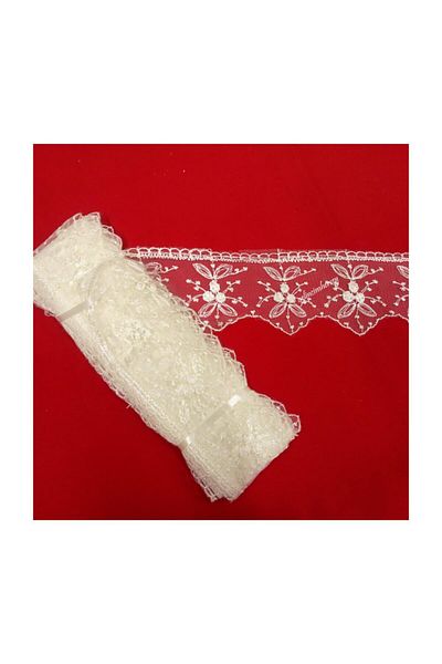 Gelincimherşey Cream Color Lace Tulle Guipure For Home Textile, Dowry,