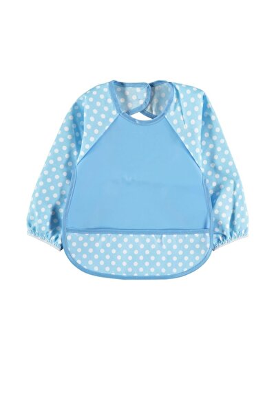 Sevi Bebe مريلة بأكمام صديقة للبيئة باللون الأزرق