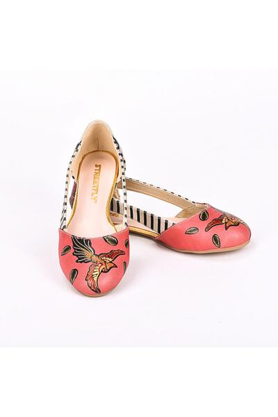 Streetfly Цветни дамски балерини с принт