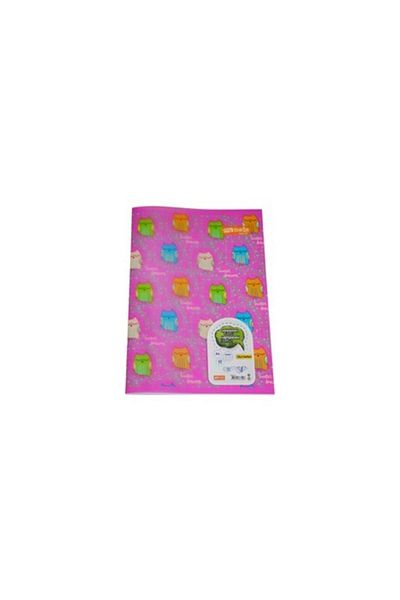 Mynote Text A4 40 Sheets Unlined Plastic Patterned Cover Notebook