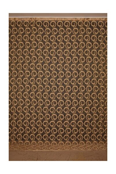 AKÇA TEKSTİL Vakko Model Gold Color Rope Curtain Ready-made Buttons Sewn Rope Curtain 300*270 Cm