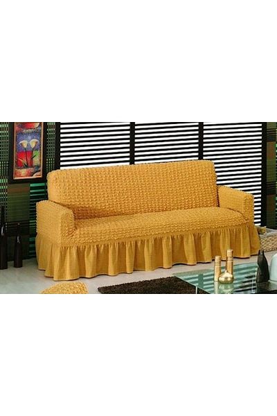 Mandaş 1 canapea extensibilă Maxi - husă de canapea învelită în muștar deschis