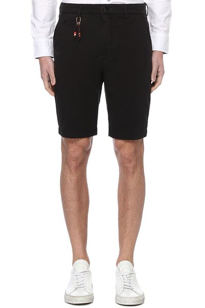 Beymen Club Schwarze Shorts mit normaler Taille und schmaler Passform