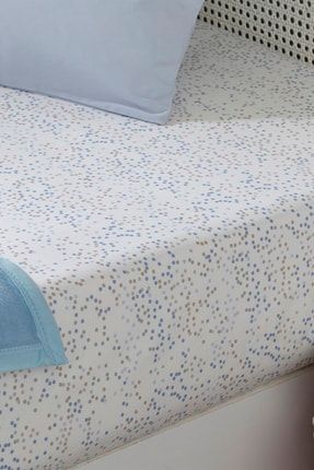 English Home Mini Dots Pamuklu Bebe Lastikli Carsaf 70x140 Cm Mavi Trendyol