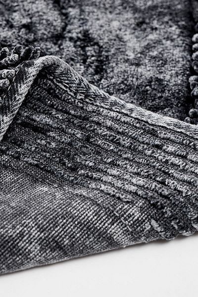 Alanur Home Σφουγγαρίστρα Salina Oval Cotton Pasta 2 τεμαχίων Antique Anthracite