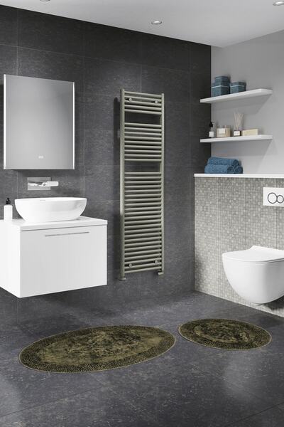 Alanur Home Salina Oval Cotton Pasta 2 бр. моп, антично зелен