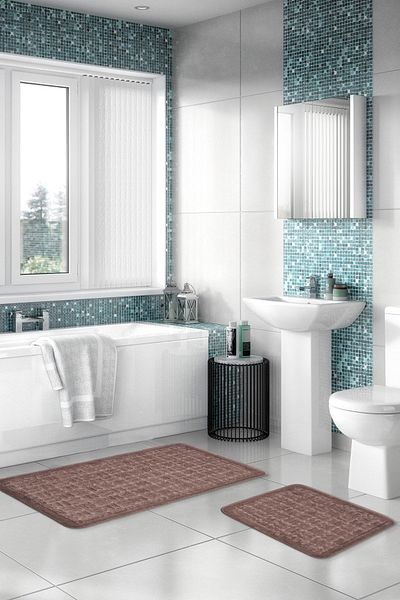 Alanur Home Alanur Maze Curl & Bumbac Pachet 2 Mop Maro