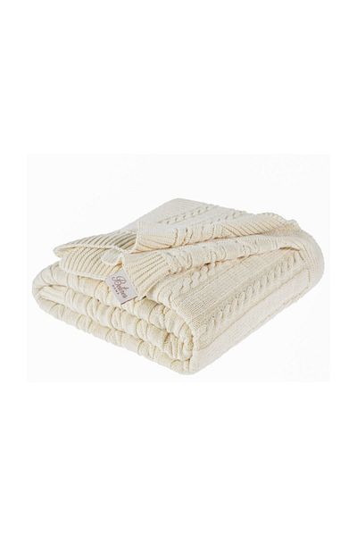 Betires Home Knitted Sofa Shawl 130 *170 Cm Natural Tz14017