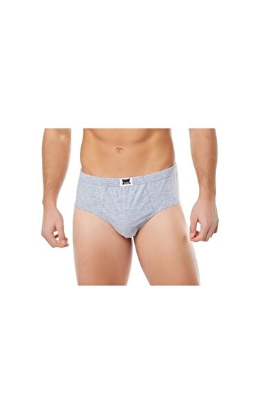 Tutku 1 Adet Penye Kom Slip Erkek Külot Gri
