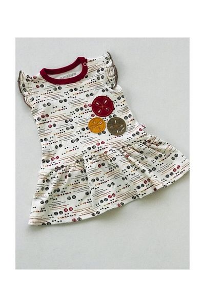 Carmin Baby Buttoned Claret Red Collar