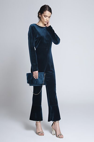 C-ya Kadın Yeşil Ives Tulum- Çanta Set 18631Ives