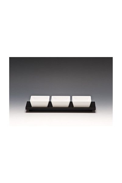 Zicco Jam Bowl Stand Sauce Bowl Plate Display Stand Square Base