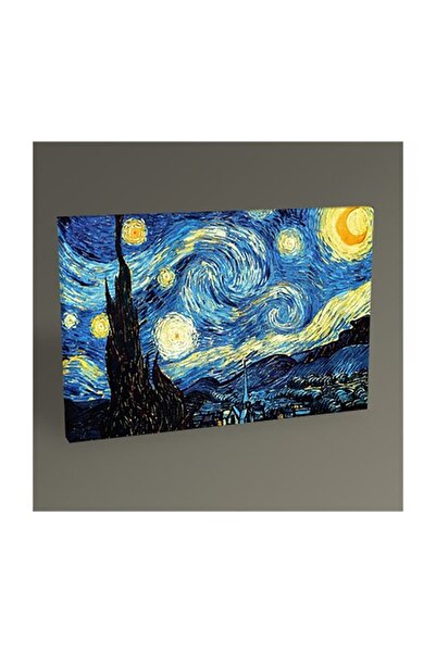 Modern Tablo Van Gogh Yıldızlı Gece Kanvas Tablo 70 x 100 cm