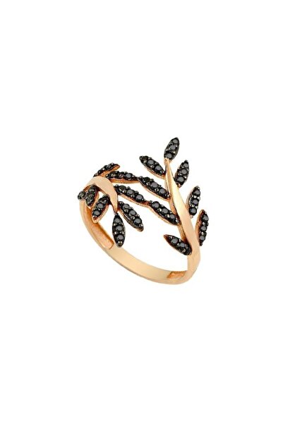 BİLEZİKHANE Yaprak Yüzük 2.55 Gram 14 Ayar Altın