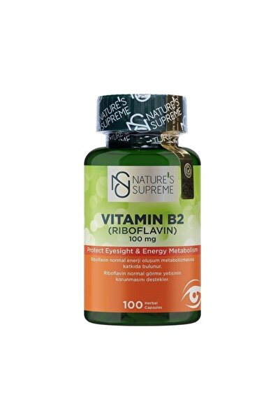 Nature's Supreme Vitamin B2 100 Mg 100 Kapsül