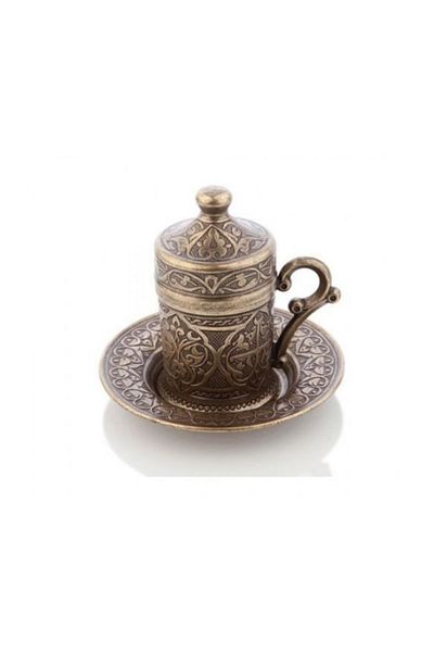 İkram Dünyası Sena Cup with Porcelain and Plate 98037-06