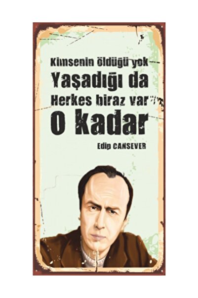 Hayat Poster Σετ αφίσας Edip Cansever Ξύλινο Ποιητή