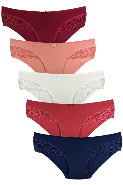 CottonStar Kadın Dantelli Külot 5'li Mix Paket
