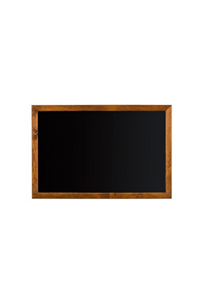 Penguen 90 Cm X 130 Cm Doğal Ahşap Çerçeve Duvara Monte Kara Tahta (tebeşir T...