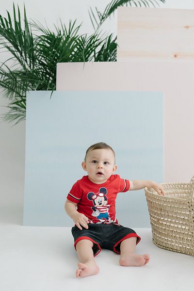 Mickey Mouse 15454 Model Baby Shorts Set