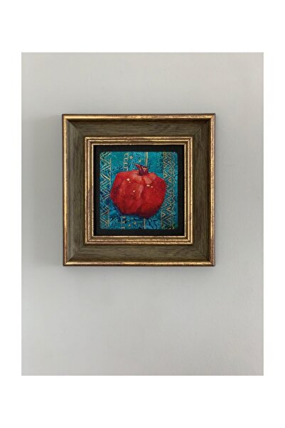 Oscar Stone Decor Çerçeveli Taş Duvar Dekoru 20 X 20 Cm Ebru Sanatı