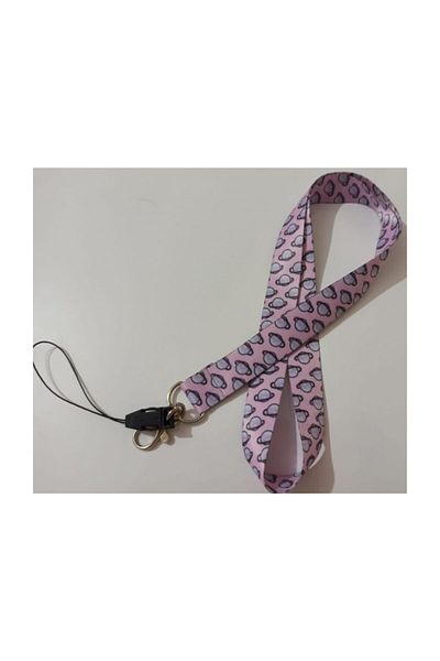Mixperi Lilac Color UFO Patterned Name Badge Rope