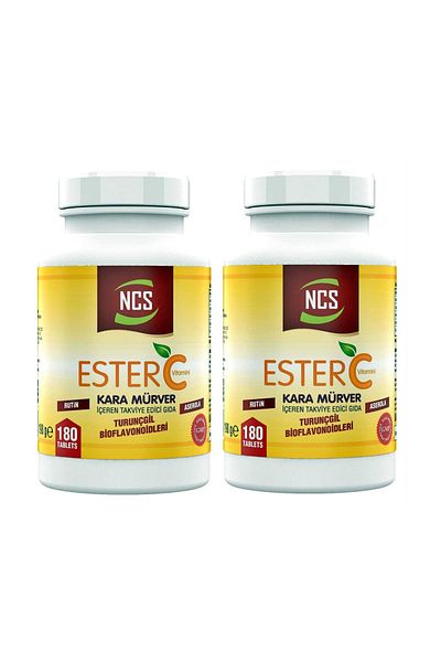 NCS Ester Vitamin C 1000 Mg 2 Boxes 360 Tablets Black Mulberry Orange Bioflavonides