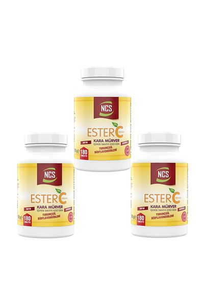 NCS Ester Vitamin C 1000 Mg 3 Boxes 540 Tablets Black Mulberry Orange Bioflavonides