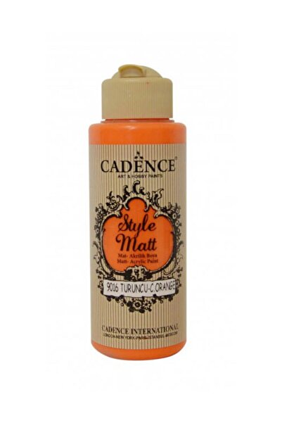 Cadence Style Matt Mat Akrilik Boya 9016 Turuncu 120 ml