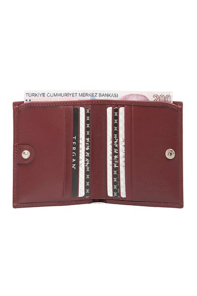 Tergan Claret Red Leather Men's Wallet 01500t37