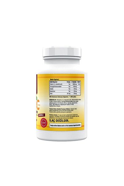 NCS Ester Vitamin C 1000 Mg 180 Tablets Black Mercury Orange Bioflavonides Routine Aserola