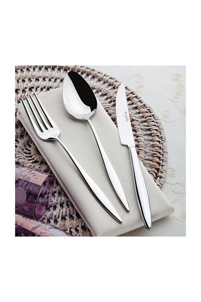 Aryıldız Simple Elegant 12 Person Fork-Knife-Spoon Set - 89 Pieces